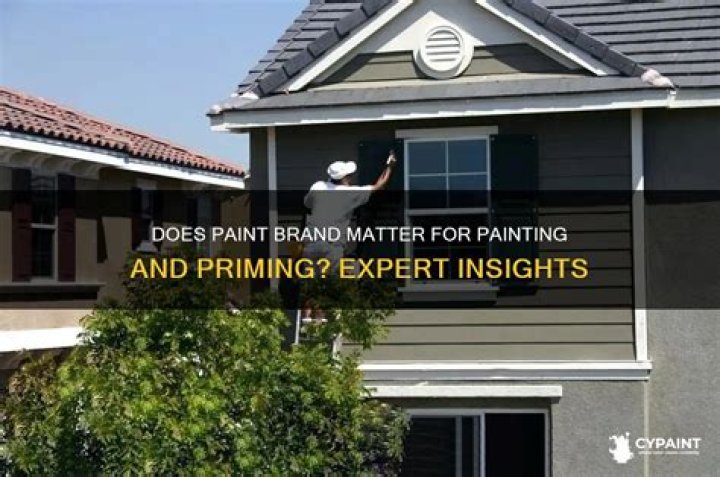 Does paint brand matter?