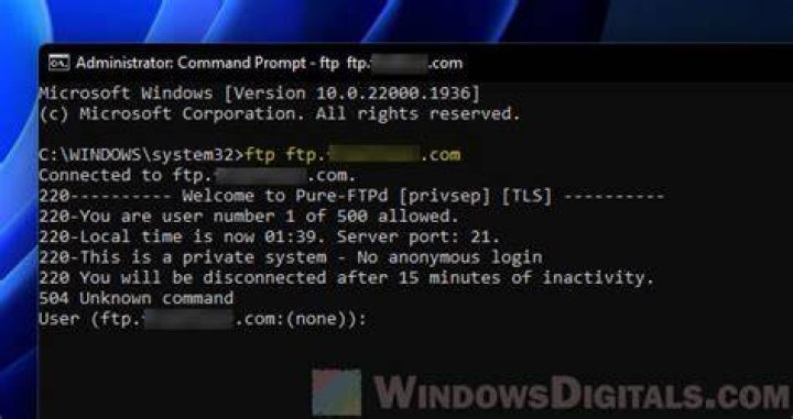 How do I FTP from command prompt?