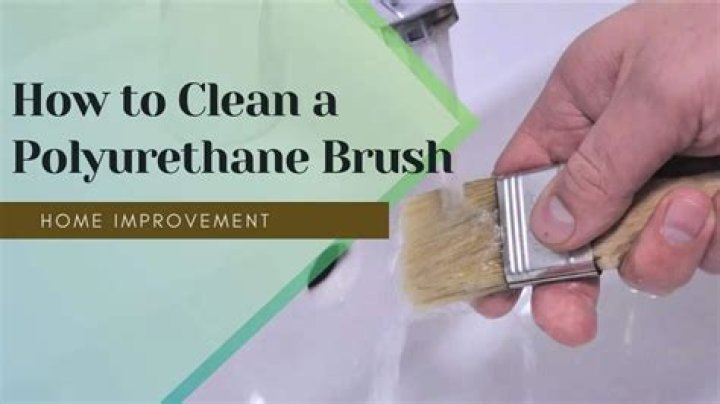 How do you clean a brush after polyurethane?