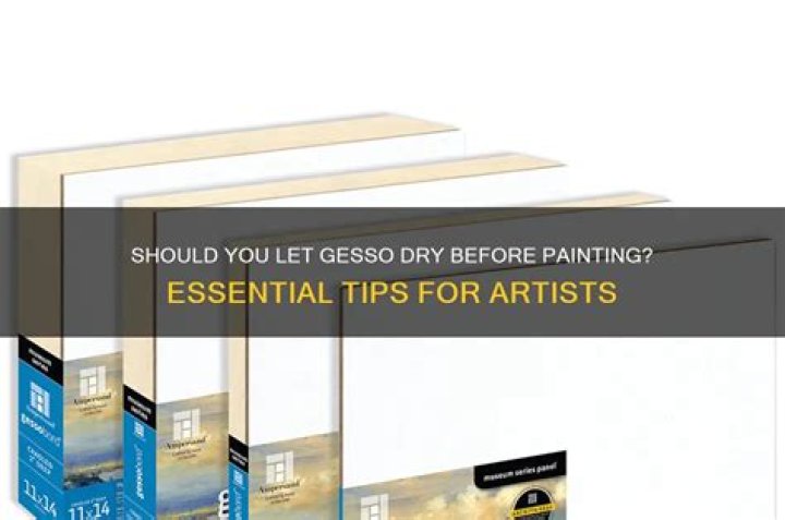 How long should I let gesso dry before painting?