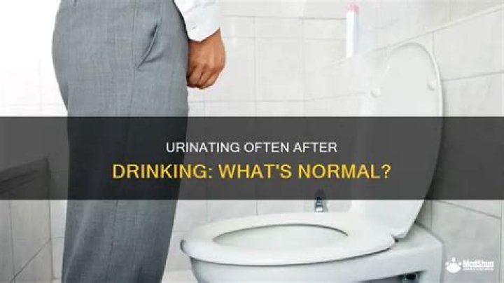 Is it normal to urinate immediately after drinking water?