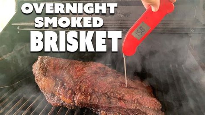 Is it safe to smoke a brisket overnight?